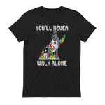 Autism Awareness Mother Son Autistic Kids Boys Autism Mom in Black - back view