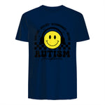 Autism Awareness Acceptance Special Education Teacher Kids in Navy - back view