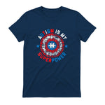 Autism is My Superpower Autism Awareness Autistic for Boys in Navy - back view