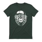 Grandfather Grandpa Son Daughter Children Gift Vatertag Schwarz Small Classic Fit Cartoon Bär Family Män in Forest Green - back view