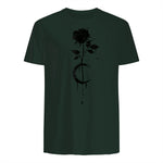 Occult Vintage Moon Rose Witchcraft Okkult Hexe Gothic in Forest Green - back view