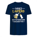 Annonce Grossesse Papa Originale Apéro Drôle Futur Papa in Navy - back view