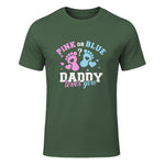 Gender Reveal Daddy dad in Military Green - front view