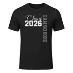 Class of 2026 I Am So Done Senior 26 Graduation Men Women T-Shirt in Black - front view
