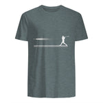 Baseball Apparel - Baseball T-Shirt in Dark Heather - back view