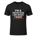 I Do What My Daughter Wants Dad T-Shirt in Black - front view