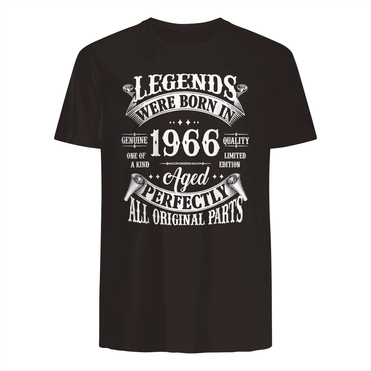 Vintage Sixtieth Birthday Shirt T-Shirt in Dark Chocolate - back view