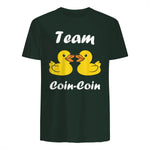 Citation Canard Enfant Humour Team Canards Coin-Coin in Forest Green - back view