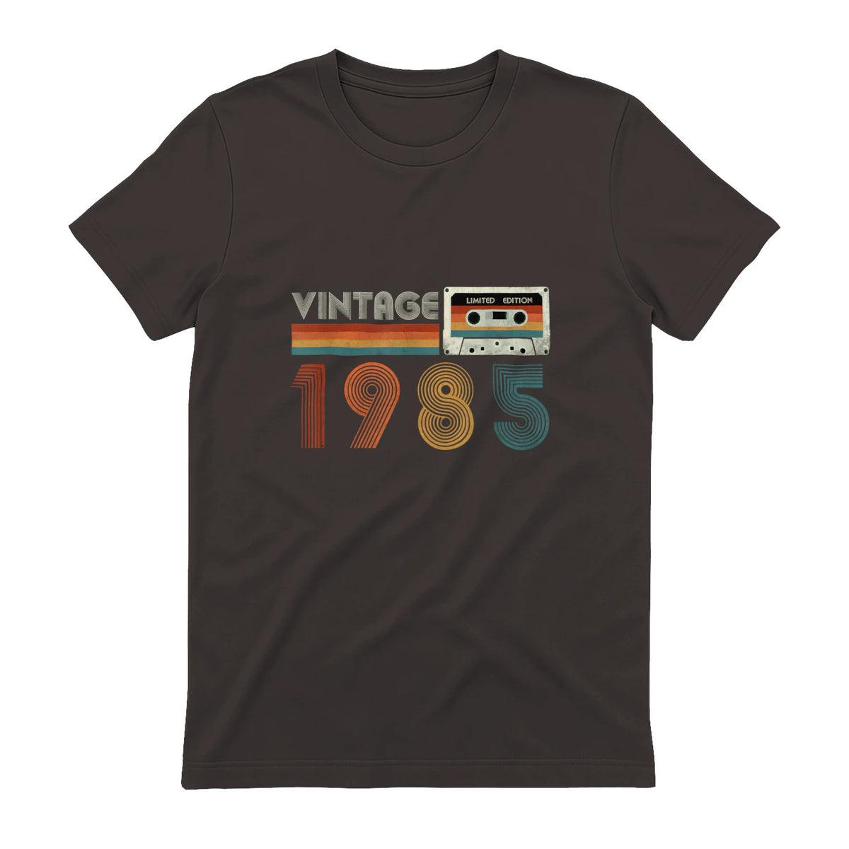 Cassette rétro Vintage 1985 en édition limitée Birthday 39 in Dark Chocolate - back view
