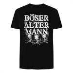 Opa & Großvater Männer Geschenke Vintage Totenkopf Schwarz, S Herren, Halbarm, in Black - back view