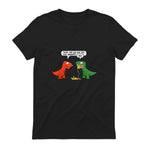 Dude Did You Eat The Last Unicorn Funny Dinosaur in Black - back view