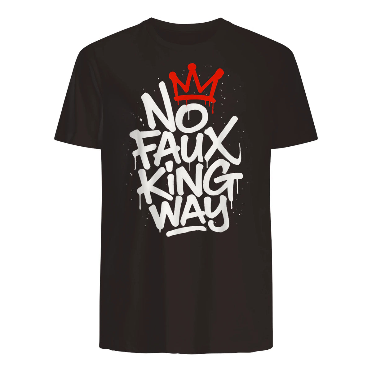 No Faux King Way T-Shirt in Dark Chocolate - back view