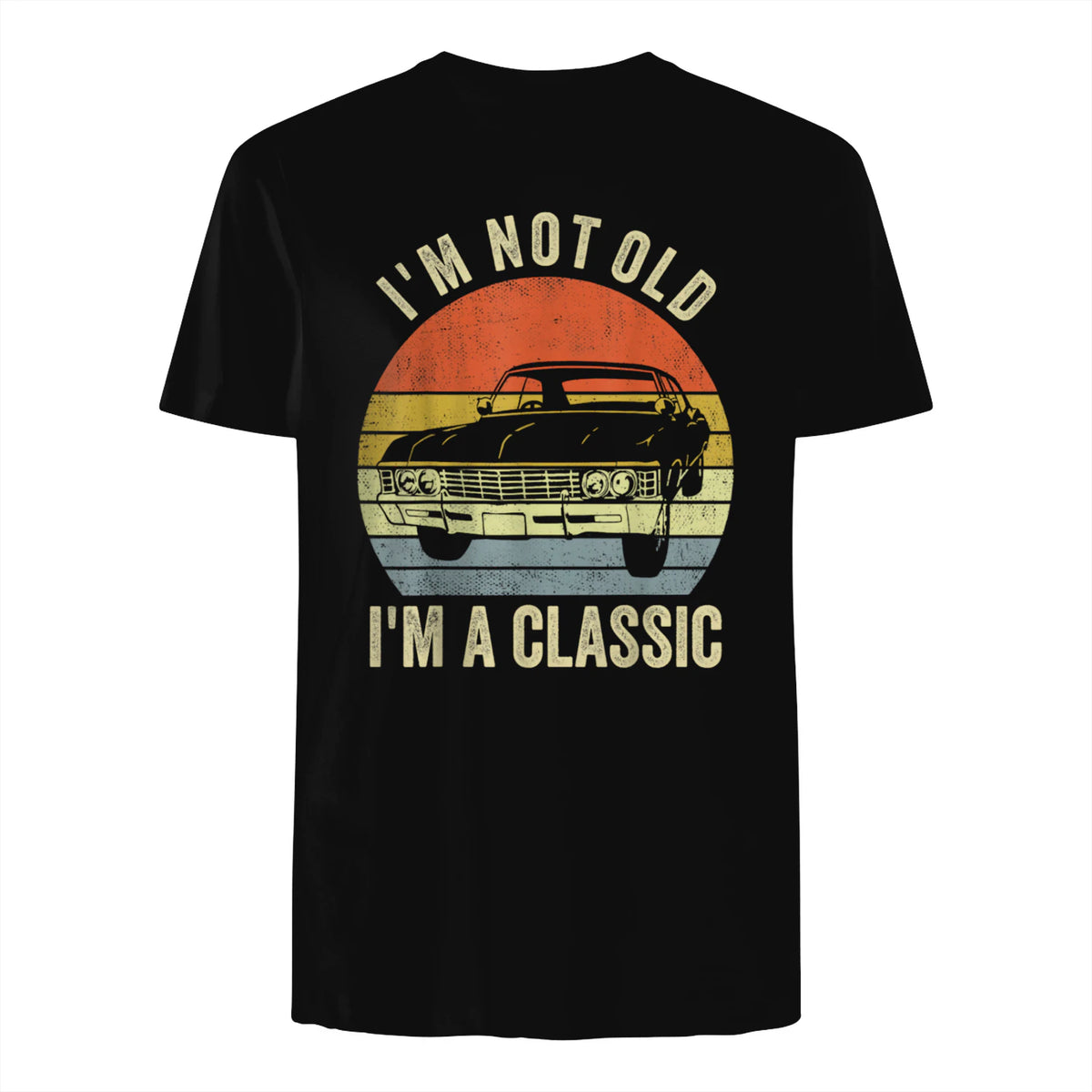 I'm Not Old Just Classic Funny Fathers Day Gift Dad T-Shirt in Black - back view