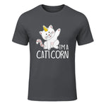Chats Licorne I Chaton doux I Licorne I Chats in Charcoal - front view