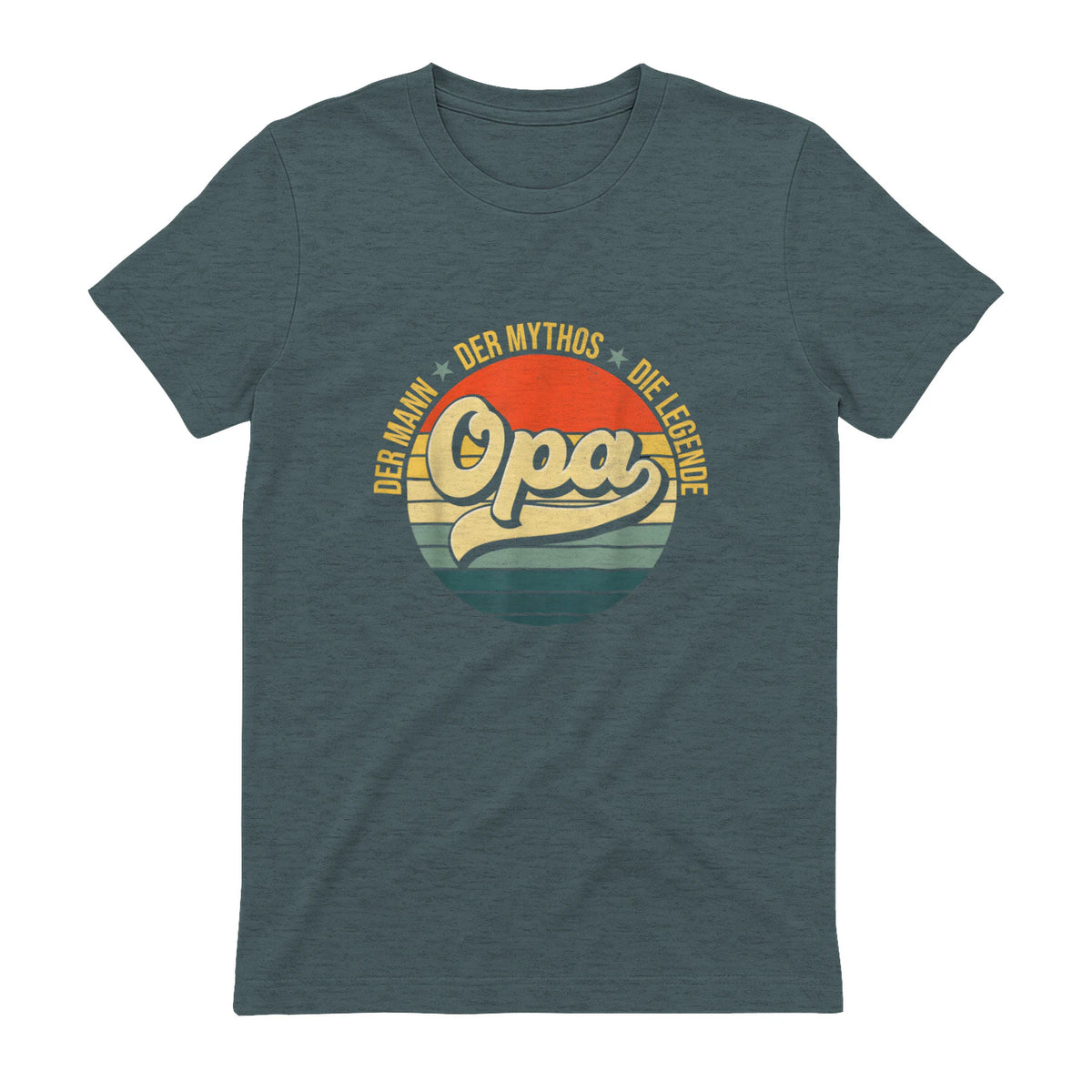 Opa Geschenke Lustig Großvater Geschenkidee Spruch Opa in Dark Heather - back view