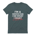 I Do What My Daughter Wants Dad T-Shirt in Dark Heather - back view