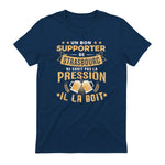 Bon Supporter Strasbourg boit la pression humour Strasbourg in Navy - back view