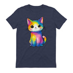 Aquarelle colorée pour Les Amoureux des Chats in Heather Navy - back view