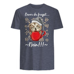 Bevor Du Fragst.. Nein! Lustiger Eule Spruch Night-Owl Eulen in Heather Navy - back view