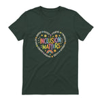 Inclusion Matters Special Education Teacher Autism Awareness in Forest Green - back view