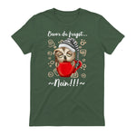 Bevor Du Fragst.. Nein! Lustiger Eule Spruch Night-Owl Eulen in Military Green - back view