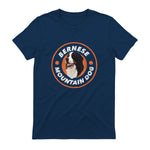Bouvier bernois Love - Rétro amoureux des chiens in Navy - back view