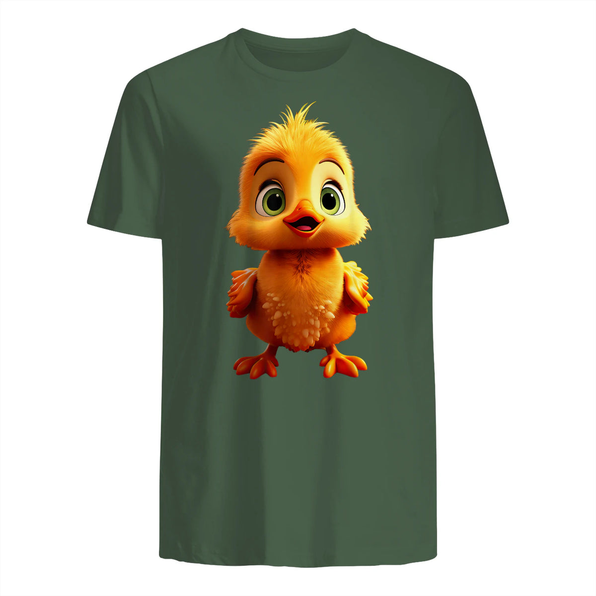 Canard Bébé Canard Mignon Poussins Canetons Petits Canards in Military Green - back view