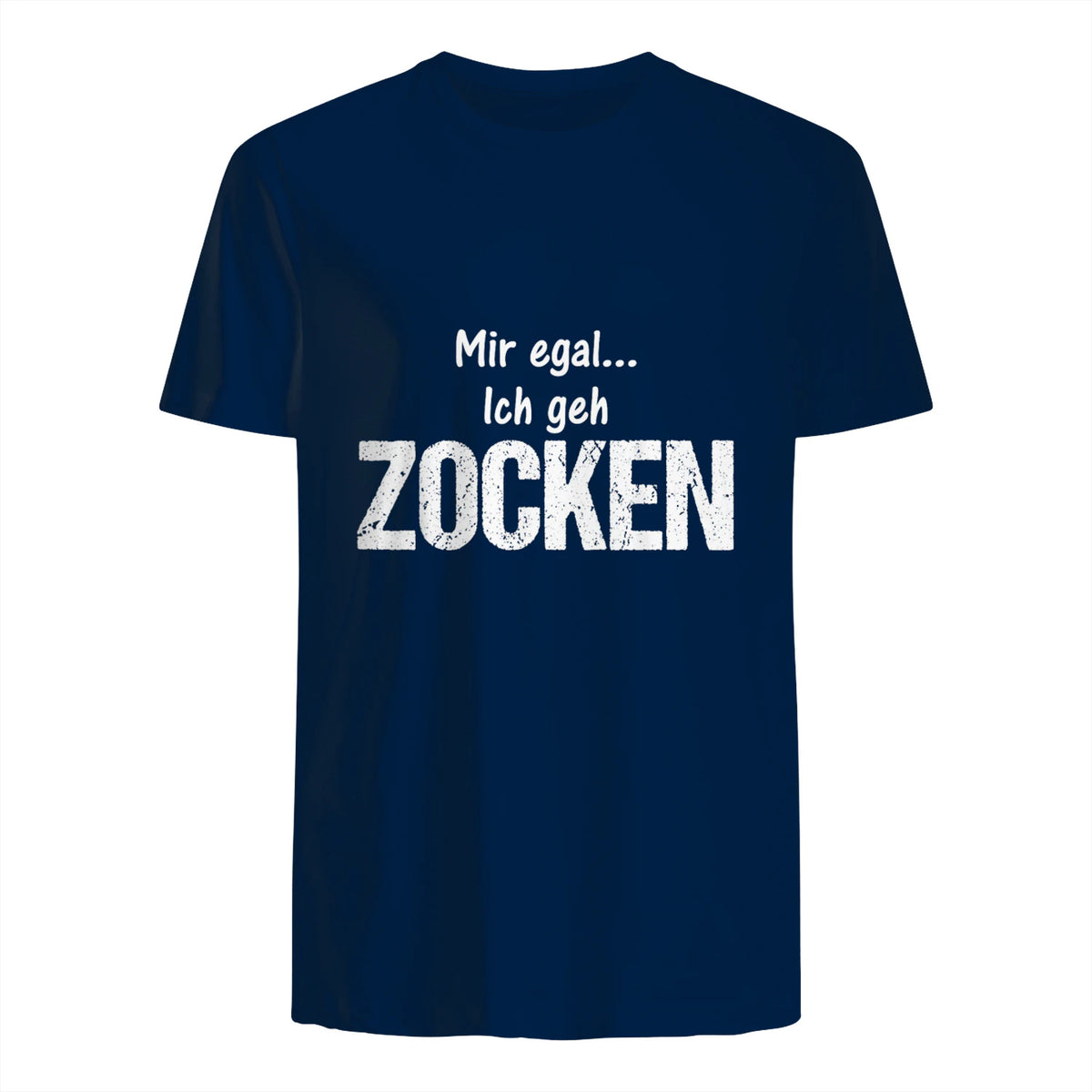 Lustige Weihnachts Geschenke Adventskalender Ideen Mir egal ich geh zocken Unisex Schwarz S Klassische Passform in Navy - back view