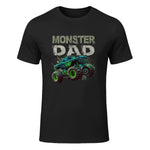 Monster Truck Dad T-Shirt in Black - front view