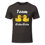 Citation Canard Enfant Humour Team Canards Coin-Coin in Dark Chocolate - front view