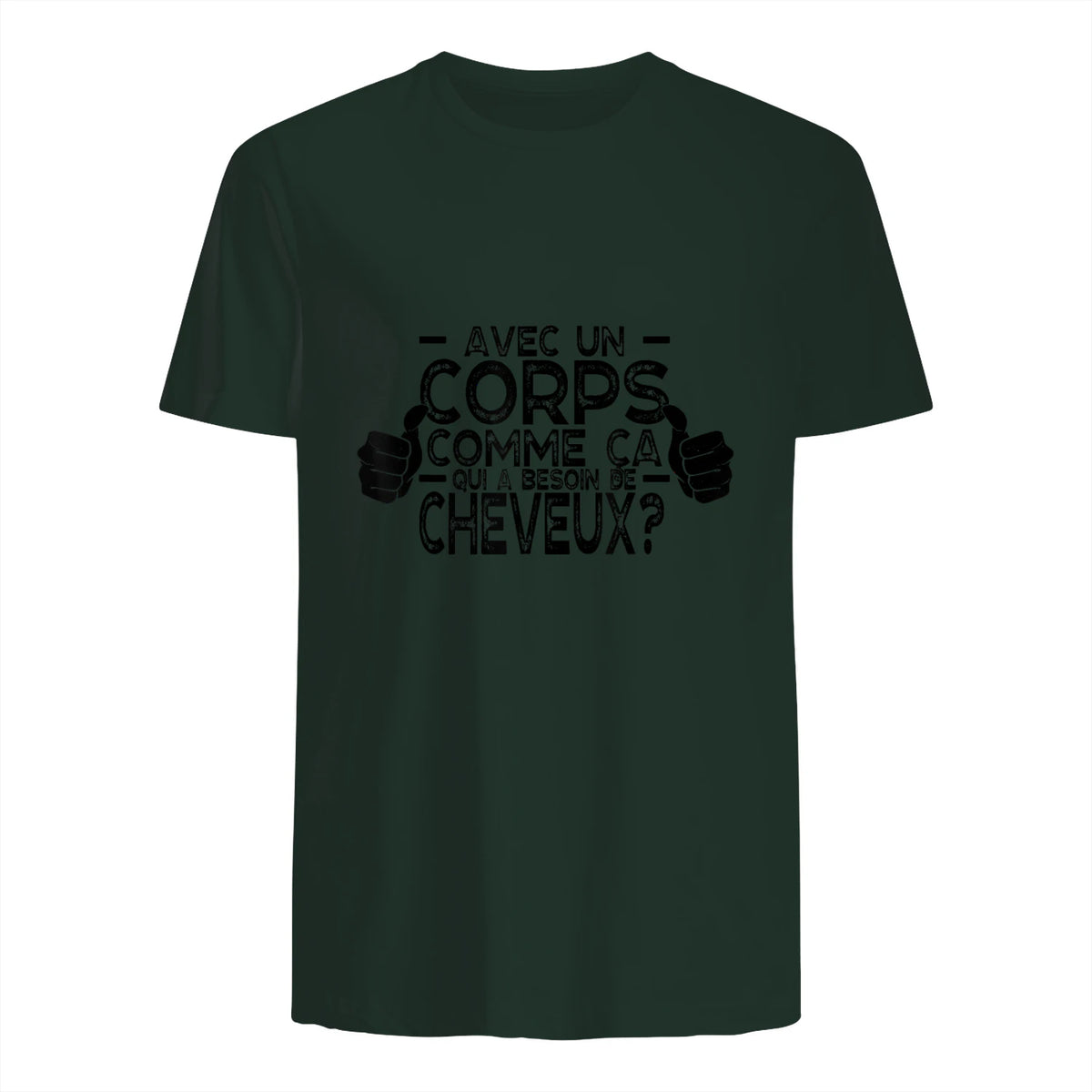 avec Un Corps comme ça, Qui a Besoin de Cheveux in Forest Green - back view