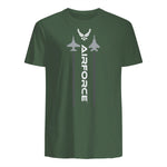 US Air Force with Logo T-Shirt in Military Green - back view