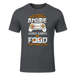 Cute Manga & Anime Merch for Anime Girls & Boys Unisex Anime Video Games Food Sushi Gaming Merch Otaku Gift Anime in Charcoal - front view