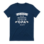 So Sieht EIN richtig Cooler Opa aus Großvater in Navy - back view