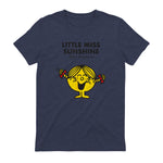 Mr. Men Little Miss Sunshine T-Shirt in Heather Navy - back view