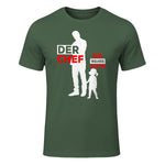 Vater Tochter Partnerlook Vatertag Papa Tochter in Military Green - front view