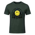 Autism Awareness Acceptance Special Education Teacher Kids in Forest Green - front view