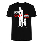 Vater Tochter Partnerlook Vatertag Papa Tochter in Black - back view