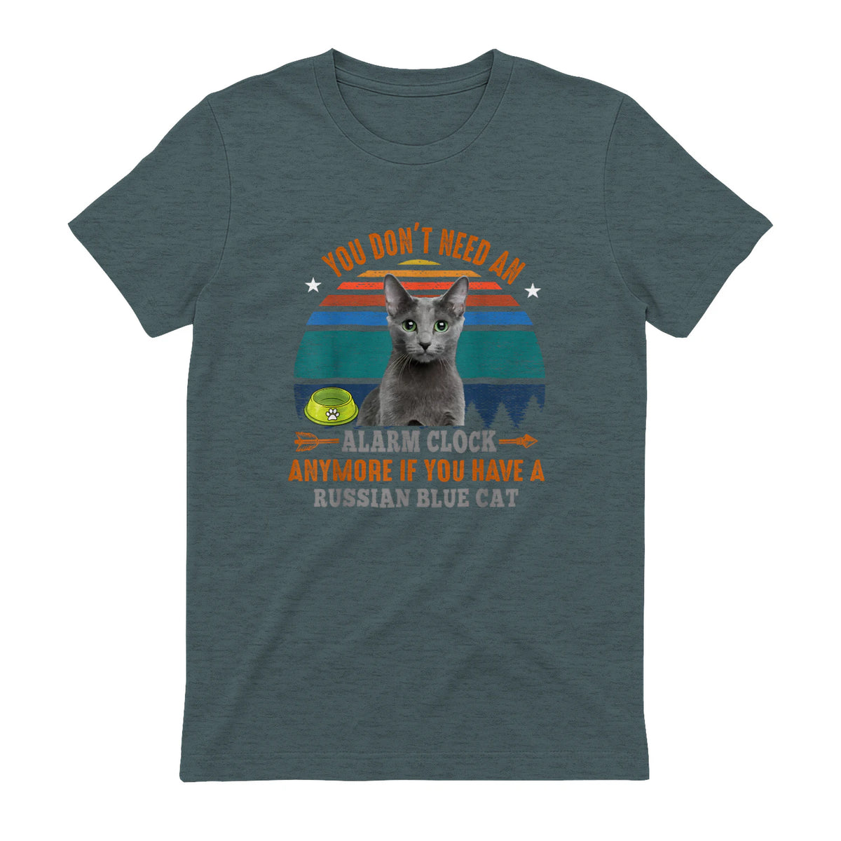 Chat – You Don't Need an Alarm Clock, Anymore, bleu russe in Dark Heather - back view
