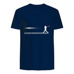 Baseball Apparel - Baseball T-Shirt in Navy - back view