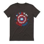 Autism is My Superpower Autism Awareness Autistic for Boys in Dark Chocolate - back view