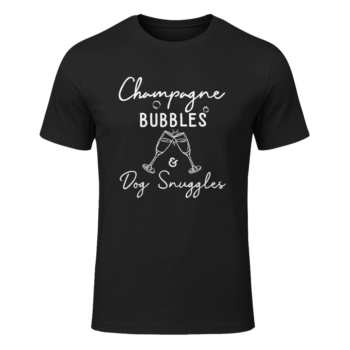 Bulles de champagne I Dog I Champagne in Black - front view