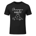 Bulles de champagne I Dog I Champagne in Black - front view