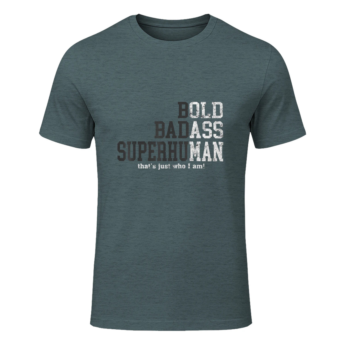 Funny Dad Husband Father's Day T-Shirt in Dark Heather - front view