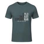 Funny Dad Husband Father's Day T-Shirt in Dark Heather - front view