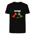 Dude Did You Eat The Last Unicorn Funny Dinosaur in Black - back view