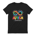 Autism Awareness Infinity Symbol Accept Understand Love in Black - back view