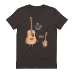 Uke I Am Your Father T Shirt Ukulele Guitar Music in Dark Chocolate - back view