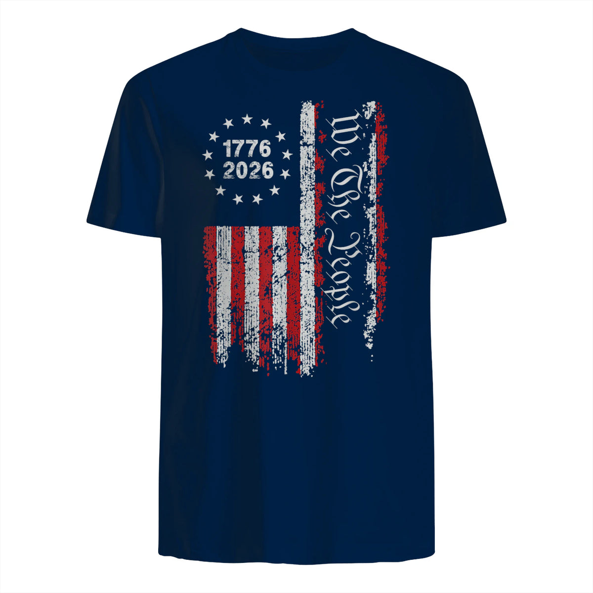 Independence Day Freedom T-Shirt in Navy - back view