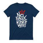 No Faux King Way T-Shirt in Navy - back view